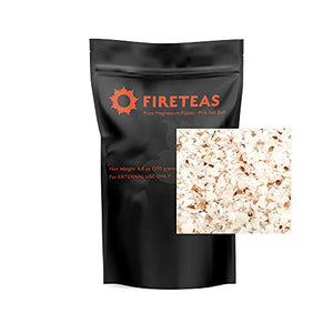 FIRETEAS - Pure Magnesium Flakes Bath Therapy - Pink Himalayan Salt, Natural Soak for Relaxation & Sleep, Skin Detoxing - Made in The USA.