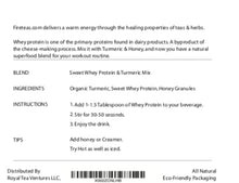 Load image into Gallery viewer, FIRE TEAS Whey Turmeric Honey Mix - Sports Mix - Naturally Sweet