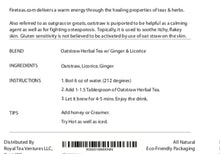 Load image into Gallery viewer, FIRE TEAS Oatstraw Licorice Herbal Oat Tea - Loose Leaf Blend - Made in the USA