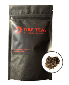 Evening Relaxation (Caffeine Free) - Rooibos, Lavender, Peppermint, Saffron, Ginger, Raspberry Leaf - Fire Teas