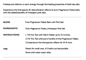 Magnesium Flakes Bath with Pink Salt