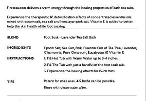 Foot Soak Bath Salt - Essential Oils